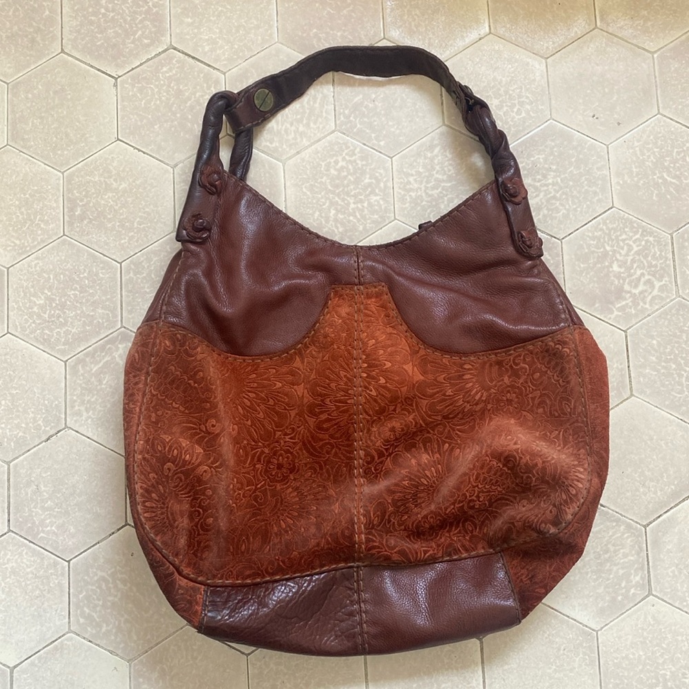 Lucky Brand leather hobo handbag purse
